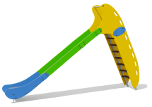 Детская горка Средняя ВСТ 1203 для игровой площадки Детская горка Средняя ВСТ 1203 для игровой площадки