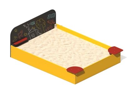 Песочница ПС-106 с меловой доской для детской площадки, фото 1