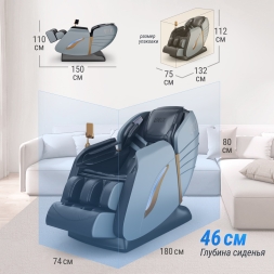 Массажное кресло UNIX Med Adora Grey, фото 9