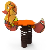 Качели на пружине «Уточка», паттерн "Этник" КЧ040.01 Качели на пружине «Уточка», паттерн "Этник" КЧ040.01