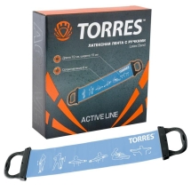 Эспандер &quot;TORRES латексная лента с ручками&quot;, длина 72 см, шир.15 см, толщина 0,5 мм