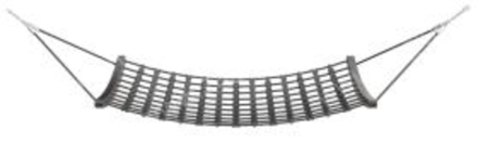 Гамак из каната и пластиковых соединителей 3346x920x812 мм для детской площадки, фото 2