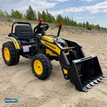Электромобиль трактор с ковшом Harley Bella HL389-LUX желтый Электромобиль трактор с ковшом Harley Bella HL389-LUX желтый