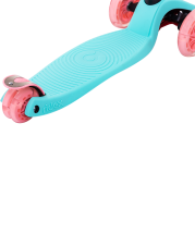 Самокат 3-колесный Snappy 3D, 120/80 мм, мятный/розовый Самокат 3-колесный Snappy 3D, 120/80 мм, мятный/розовый