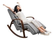 Массажное кресло качалка FUJIMO F2002 МСX Time2Chill Grey (Tailor 7) Вишня