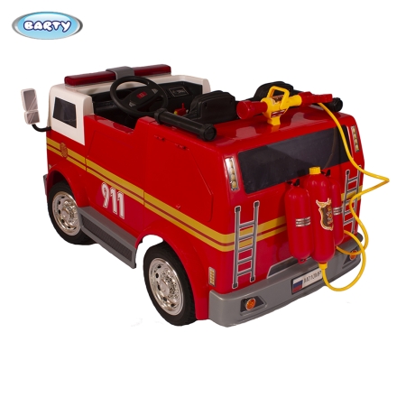 Пожарная машина - Двухместный электромобиль М010МР с пультом 911 M010MP, фото 3
