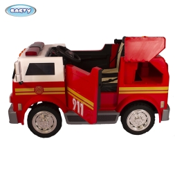Пожарная машина - Двухместный электромобиль М010МР с пультом 911 M010MP, фото 4