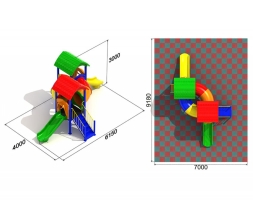 Детский игровой комплекс Марафон 1, фото 7 Детский игровой комплекс Марафон 1, фото 7