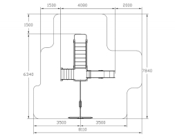 Детская игровая площадка Счастливое детство (Алтай) горка Н 1200 ДИК 2.01.02-04, фото 5
