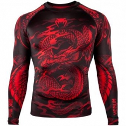 Рашгард Venum Dragon's Flight Black/Red L/S, фото 1