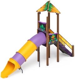 Горка Волшебный город (Майя) - ИО 44.19.01-01 - Тоннельная прямая Н=1500, фото 4