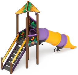 Горка Волшебный город (Майя) - ИО 44.19.01-01 - Тоннельная прямая Н=1500, фото 3