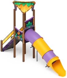 Горка Волшебный город (Майя) - ИО 44.19.01-01 - Тоннельная прямая Н=1500, фото 1