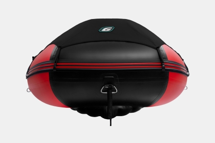 Gladiator E 450 PRO AIR красно-черный моторная лодка ПВХ, фото 7