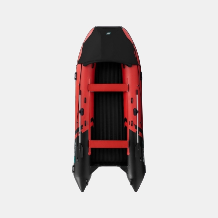 Gladiator E 450 PRO AIR красно-черный моторная лодка ПВХ, фото 2