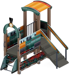 Паровозик (цветной) - Беседка мини - МФ 10.03.05-12, фото 4 Паровозик (цветной) - Беседка мини - МФ 10.03.05-12, фото 4