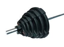 Штанга олимпийская 128 кг (диски с двумя хватами, хромированный гриф) Штанга олимпийская 128 кг (диски с двумя хватами, хромированный гриф)