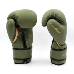 Перчатки боксерские KouGar KO900-6, 6oz, темно-зеленый, фото 6