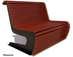 Скамейка парковая Сквер, Сосна 2 м, фото 3