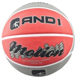 Баскетбольный мяч (размер 7) AND1 Motion (red/grey)