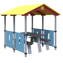 Игровой домик-беседка Romana 301.07.00 со столом и скамьями для детских площадок Игровой домик-беседка Romana 301.07.00 со столом и скамьями для детских площадок