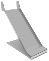 Горка из нержавеющей стали ГГН-1000.1500.004 для детской площадки