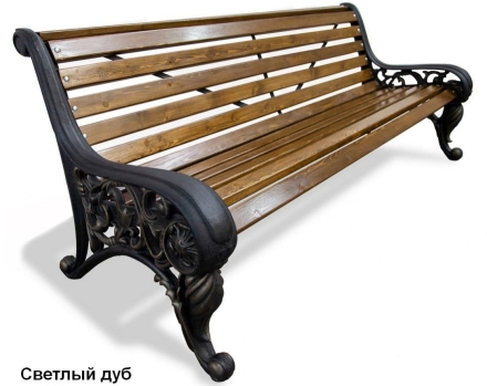 Скамейка парковая Москва, Лиственница 1,5 м, фото 5