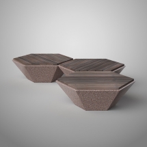 Скамья бетонная C-47