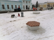 Скамья бетонная C-47