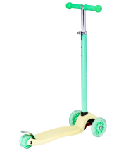 Самокат 3-колесный Snappy 3D, 120/80 мм, желтый/мятный Самокат 3-колесный Snappy 3D, 120/80 мм, желтый/мятный