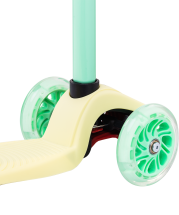 Самокат 3-колесный Snappy 3D, 120/80 мм, желтый/мятный Самокат 3-колесный Snappy 3D, 120/80 мм, желтый/мятный