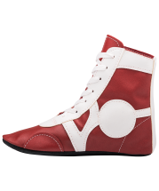 Обувь для самбо SM-0102, кожа, красный Обувь для самбо SM-0102, кожа, красный