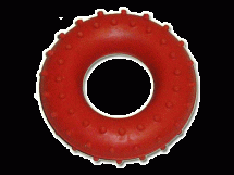 Эспандер кистевой кольцо с шипами, резина, нагрузка 25кг Эспандер кистевой кольцо с шипами, резина, нагрузка 25кг