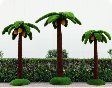Топиари композиция Пальмы кокосовые - газон Deluxe+Eco, фото 1
