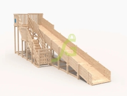 Зимняя горка "IgraGrad Snow Fox", скат 10 м, без окраски, фото 1 Зимняя горка "IgraGrad Snow Fox", скат 10 м, без окраски, фото 1