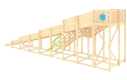 Зимняя горка "IgraGrad Snow Fox", скат 10 м, без окраски, фото 6 Зимняя горка "IgraGrad Snow Fox", скат 10 м, без окраски, фото 6