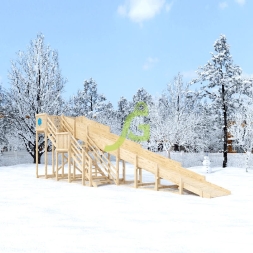 Зимняя горка "IgraGrad Snow Fox", скат 10 м, без окраски, фото 4 Зимняя горка "IgraGrad Snow Fox", скат 10 м, без окраски, фото 4