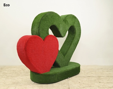 Топиари стела сердца Гармония, мини - газон Deluxe, фото 4