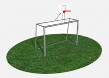 Ворота для минифутбола (гандбола) с баскетбольным щитом СВС-97-1