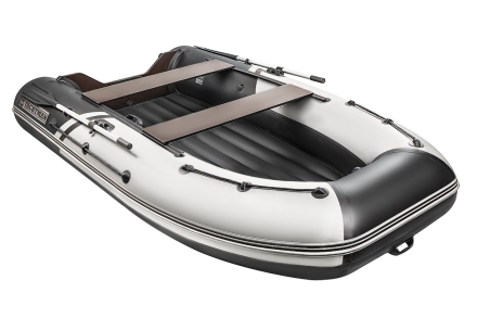 YACHTMAN-320 НДНД (Яхтман) белый-черный (лодка ПВХ нднд под мотор с усилением), фото 2