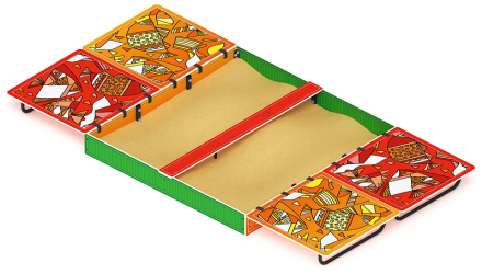 Песочница с крышкой большая (Рыбы) - ИО 5.01.14-01, фото 1