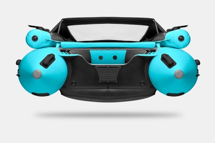 GLADIATOR E 380 X Expedition Черно-бирюзовый моторная лодка ПВХ, фото 6