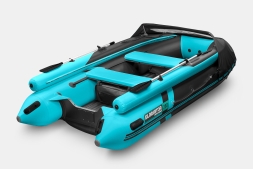 GLADIATOR E 380 X Expedition Черно-бирюзовый моторная лодка ПВХ, фото 2