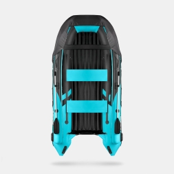 GLADIATOR E 380 X Expedition Черно-бирюзовый моторная лодка ПВХ, фото 4