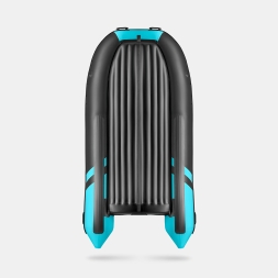 GLADIATOR E 380 X Expedition Черно-бирюзовый моторная лодка ПВХ, фото 5