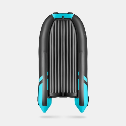 GLADIATOR E 380 X Expedition Черно-бирюзовый моторная лодка ПВХ, фото 5