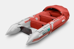Gladiator C 400 AL ACTIVE Красно-белый моторная лодка ПВХ Алюминиевый пайол, фото 2