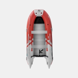 Gladiator C 400 AL ACTIVE Красно-белый моторная лодка ПВХ Алюминиевый пайол, фото 4