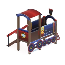 Паровозик (синий) - Беседка - МФ 10.03.05-01, фото 2 Паровозик (синий) - Беседка - МФ 10.03.05-01, фото 2