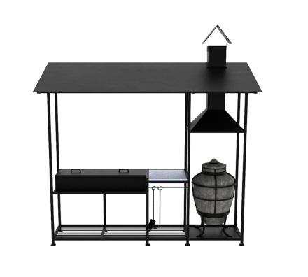 Мангал Art Повар с нишей под тандыр и широкой крышей, фото 1